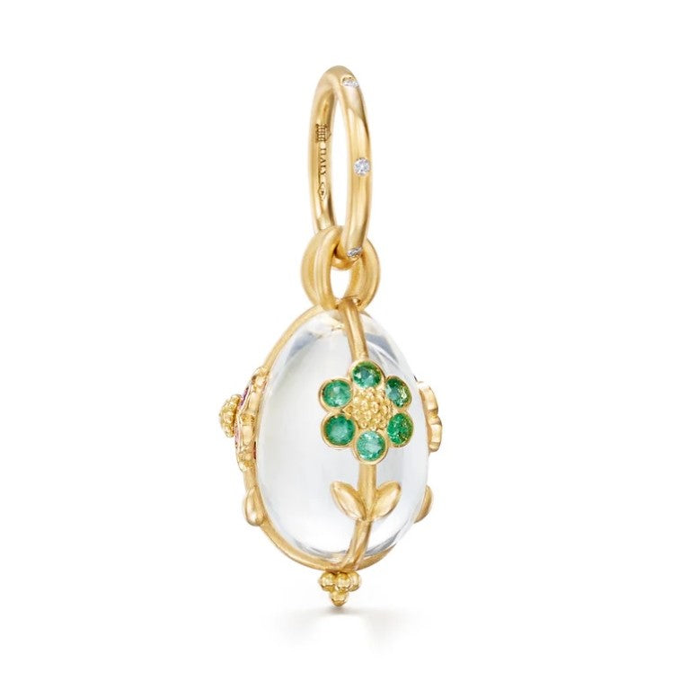 Temple St. Clair Rock Crystal Fiori Amulet