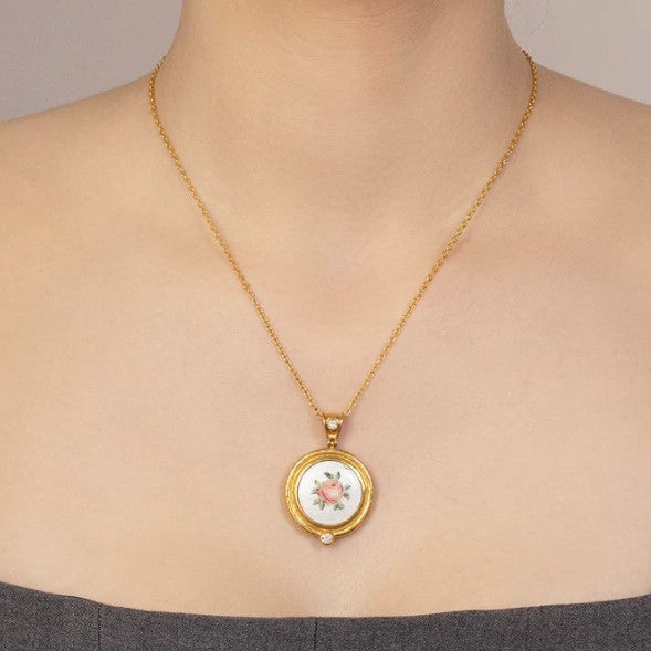 Gurhan Antiquities Gold Guilloche Pendant