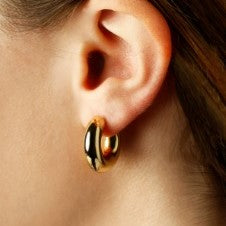 Yellow Gold Hoop Earrings