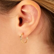 Yellow Gold Hoop Earrings