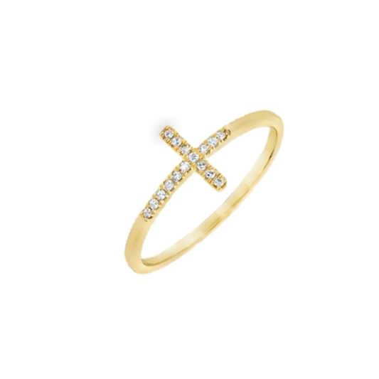 Diamond Cross Ring