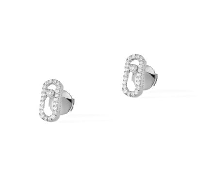 Messika Move Uno Diamond Stud Earrings