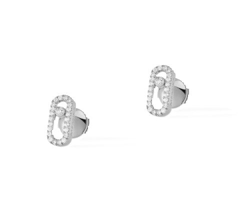 Messika Move Uno Diamond Stud Earrings