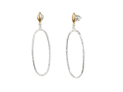 Gurhan Geo Drop Silver Earrings