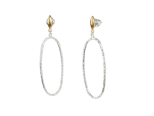 Gurhan Geo Drop Silver Earrings