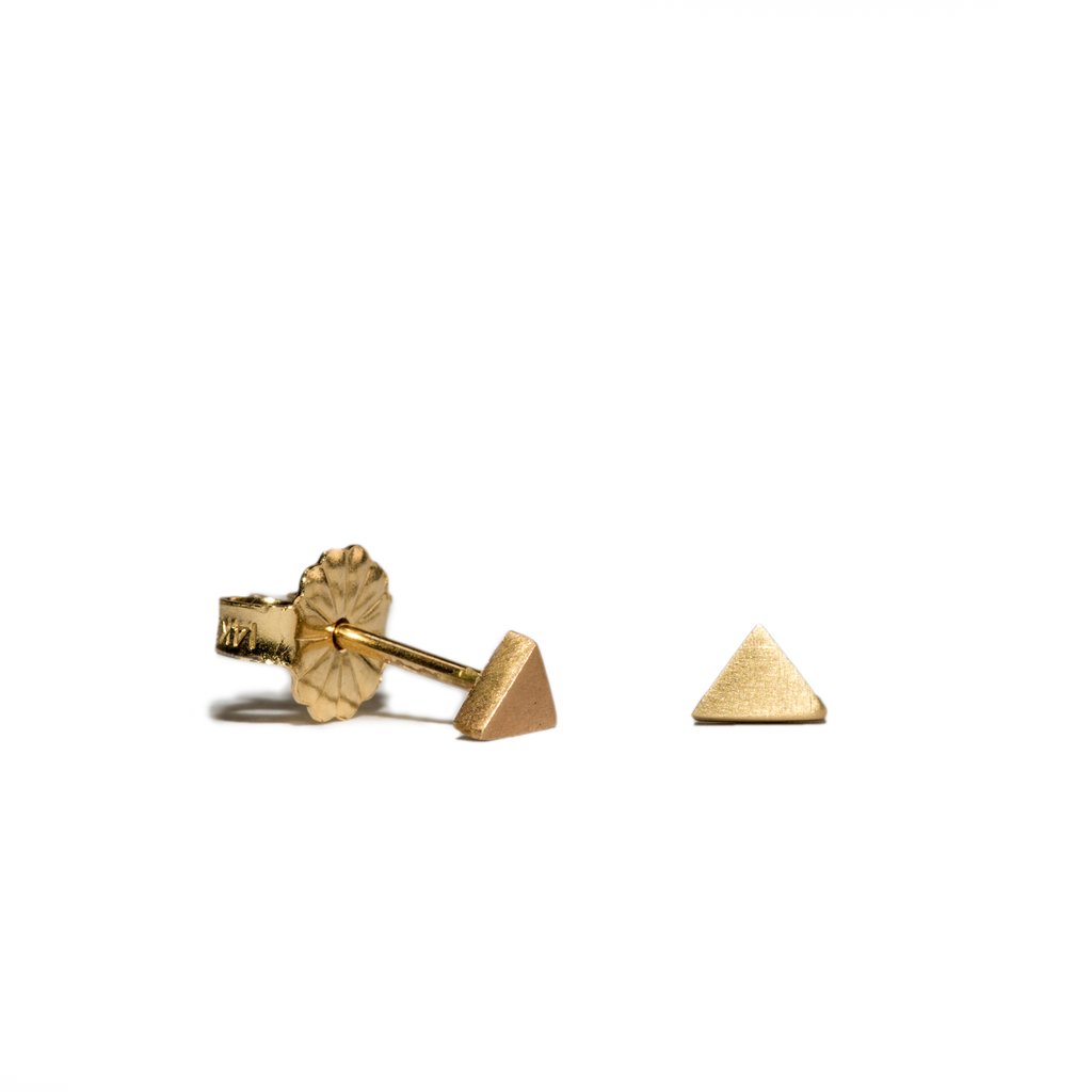 Yellow Gold Stud Earrings