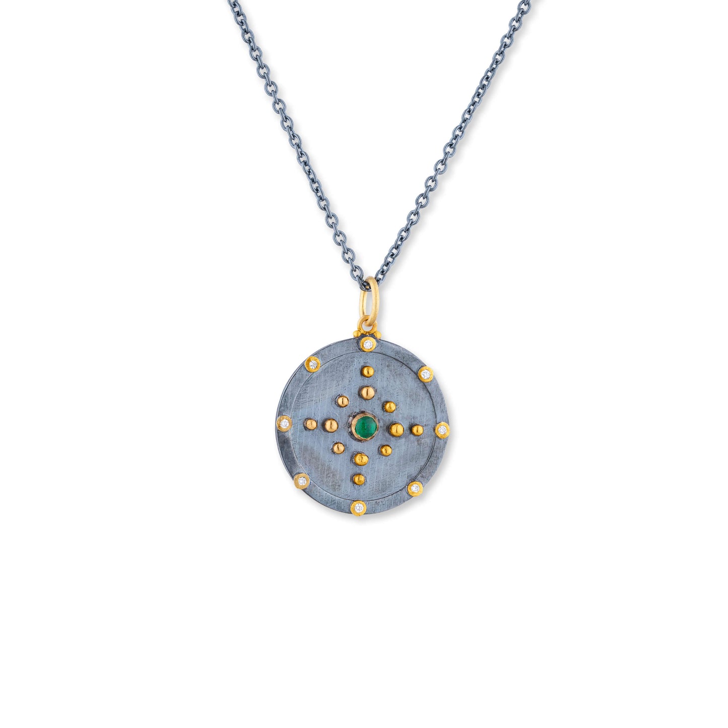 Lika Behar Emerald & Diamond Pendant