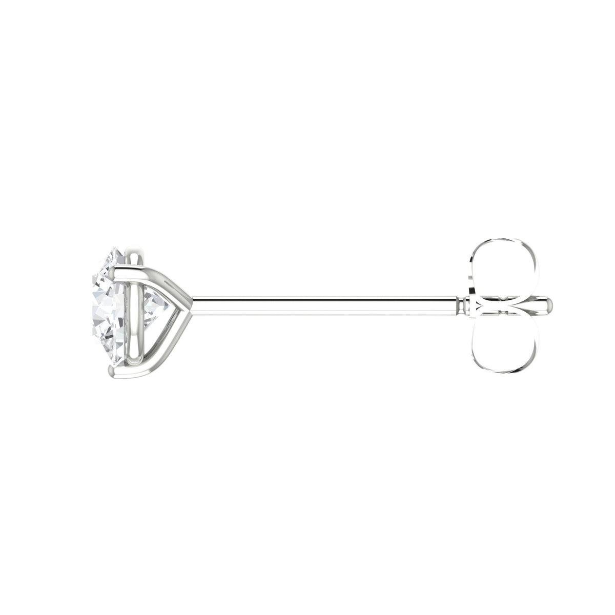 Round Diamond Stud Earrings