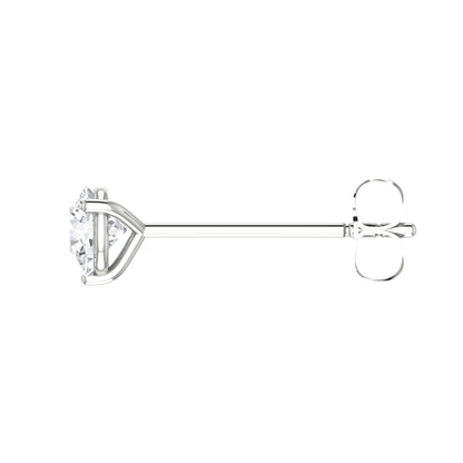 Round Diamond Stud Earrings