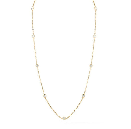 Diamond Station Necklace