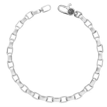 Gurhan Men's Sterling Silver Oval Link Bracelet