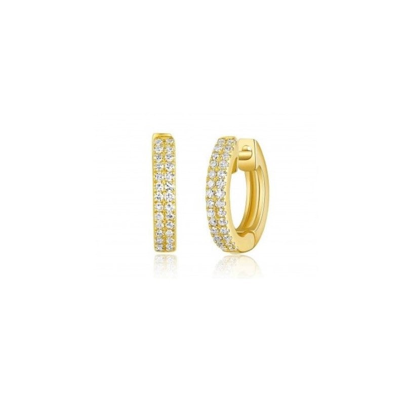 Diamond Hoop Earrings