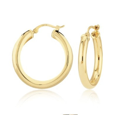 Sterling Silver Vermeil Hoop Earrings