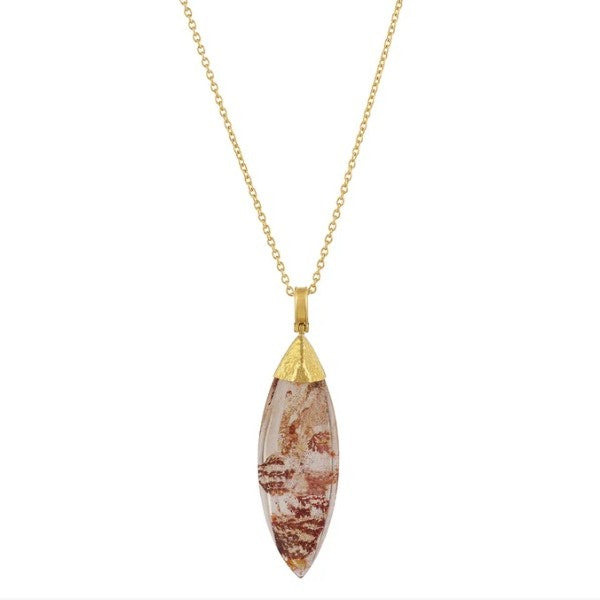 Gurhan Crown Gold Quartz Pendant