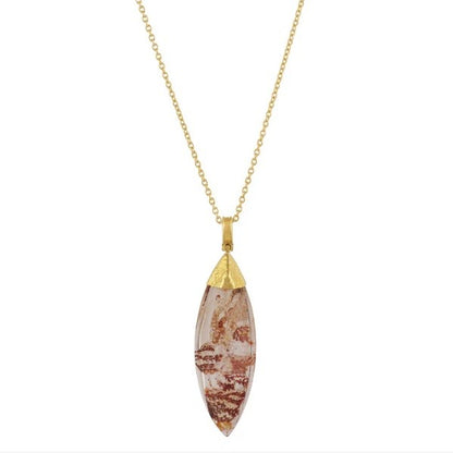 Gurhan Crown Gold Quartz Pendant