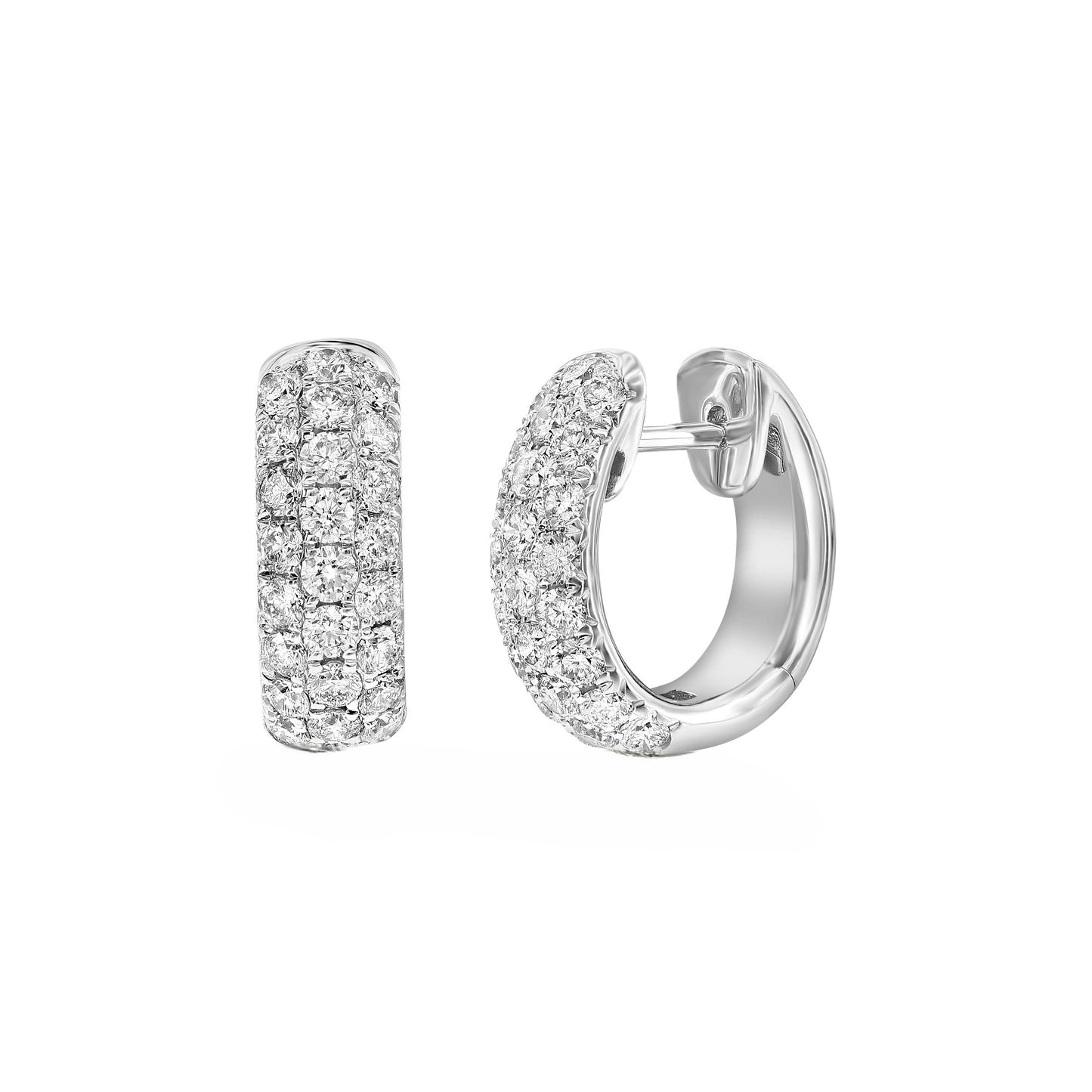 Diamond Hoop Earrings