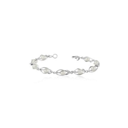 Sterling Silver Pearl Bracelet