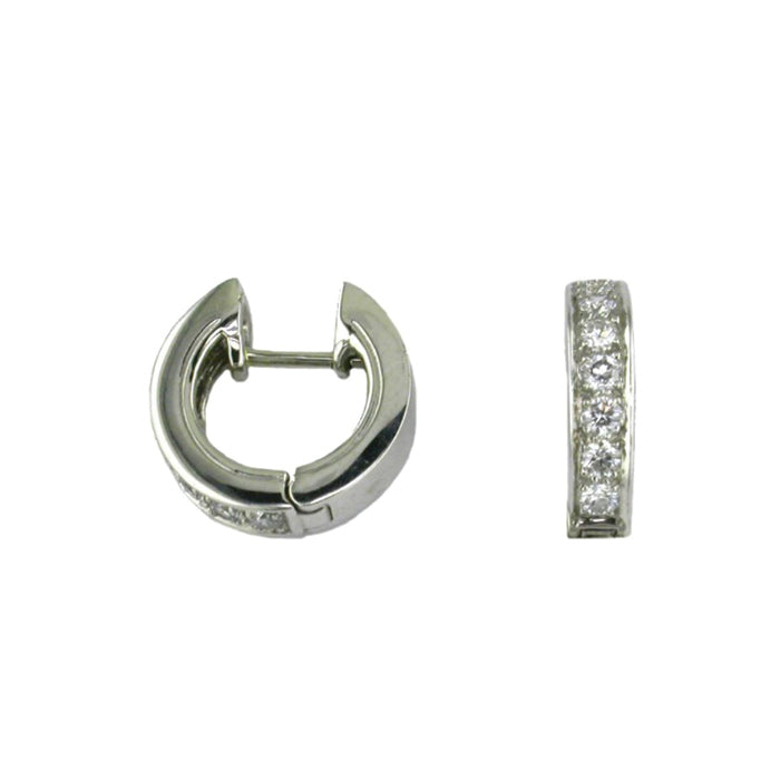 Suna Diamond Huggie Earrings