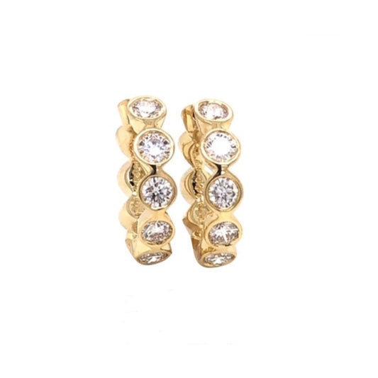 Suna Diamond Hoop Earrings