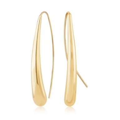 Sterling Silver Vermeil Teardrop Earrings
