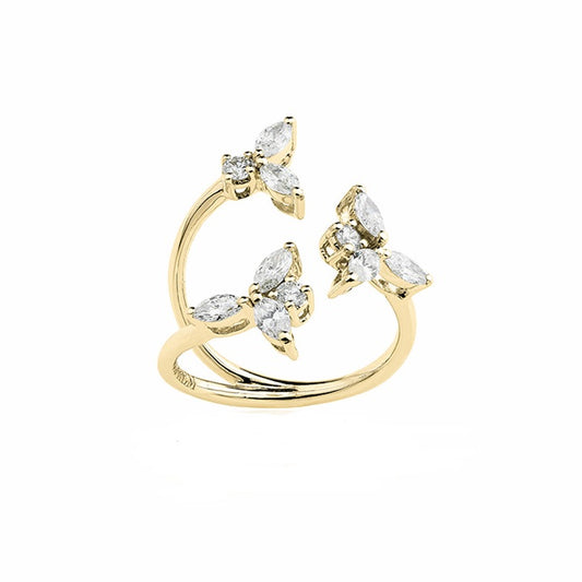 Yeprem Golden Strada Diamond Ring