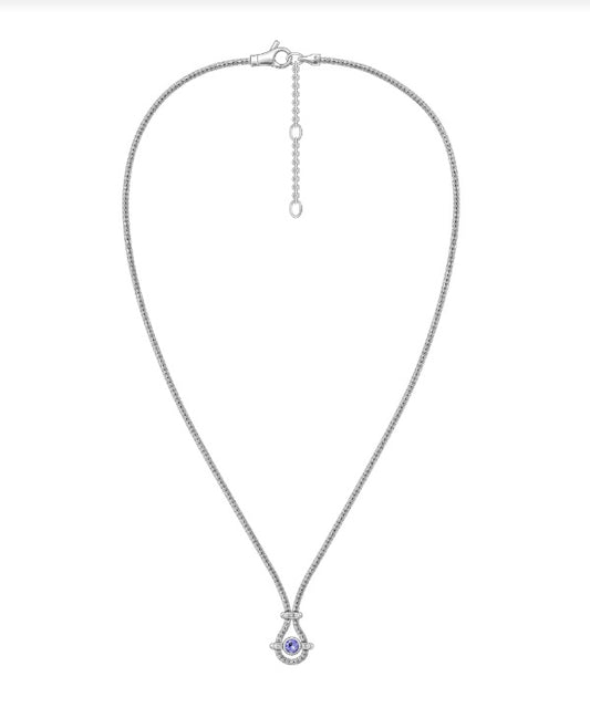 John Hardy Tanzanite and Diamond Necklace