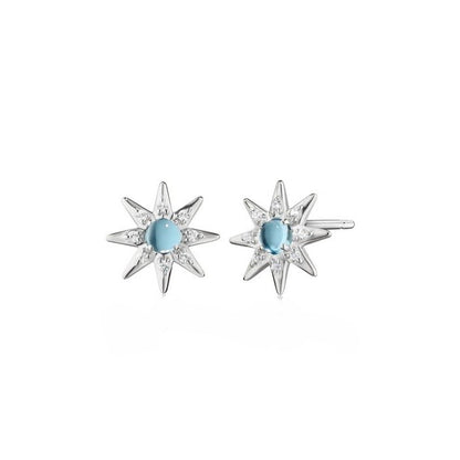 Monica Rich Kosann Silver Star Stud Earrings
