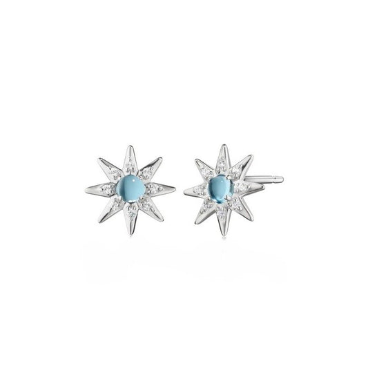 Monica Rich Kosann Silver Star Stud Earrings