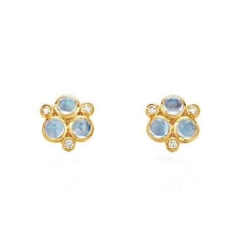 Temple St. Clair Moonstone Trio Studs