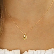 Yellow Gold Teardrop Pendant