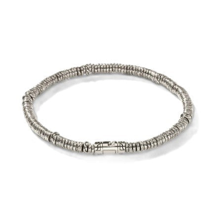 John Hardy Sterling Silver Heishi Bracelet