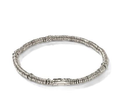 John Hardy Sterling Silver Heishi Bracelet