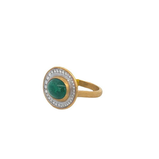 Lika Behar Emerald and Diamond Ring