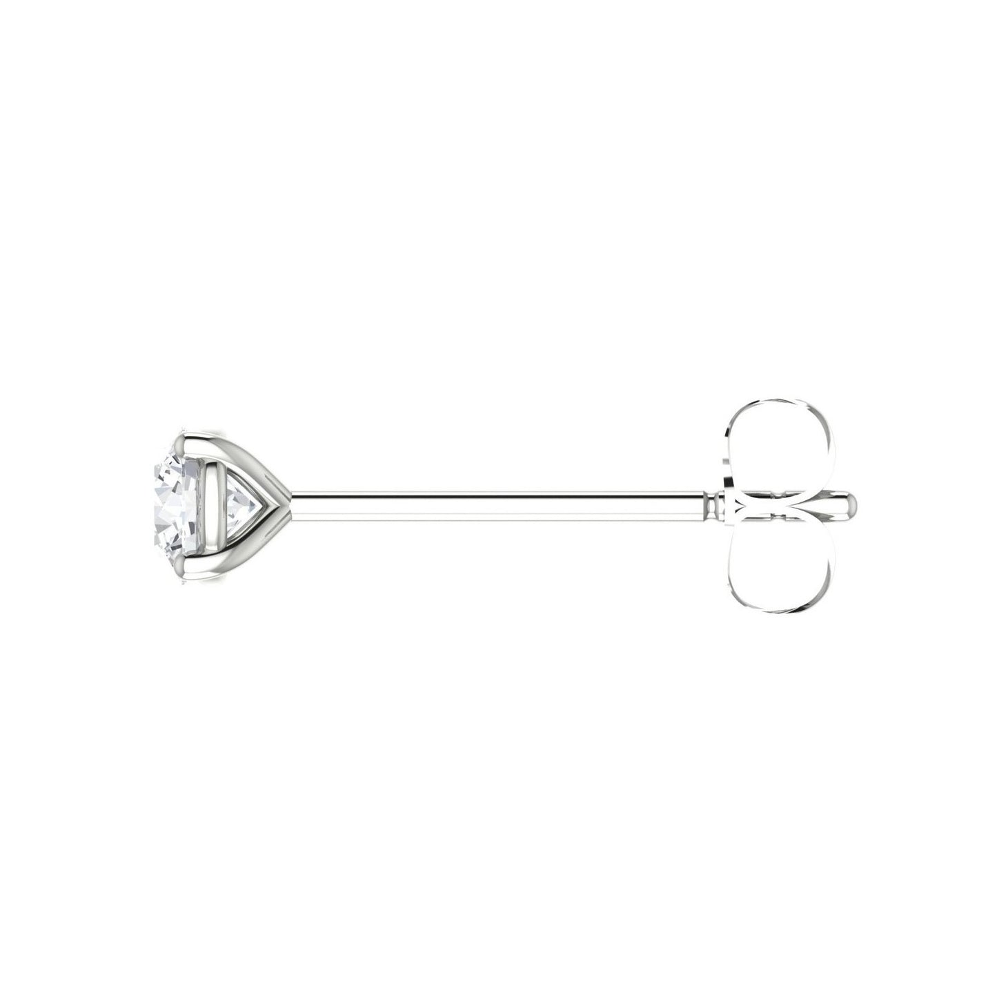 Round Diamond Stud Earrings