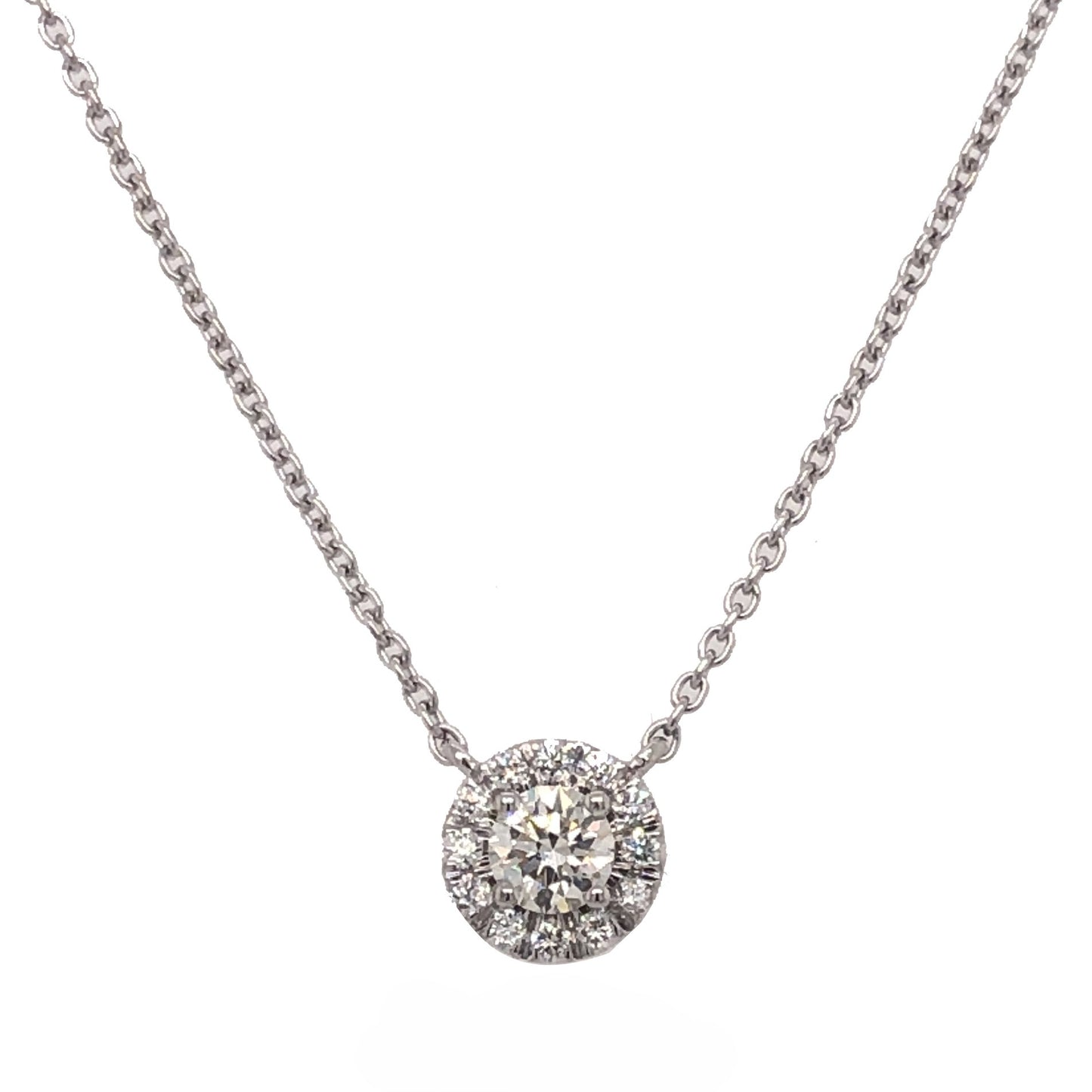 Diamond Halo Pendant