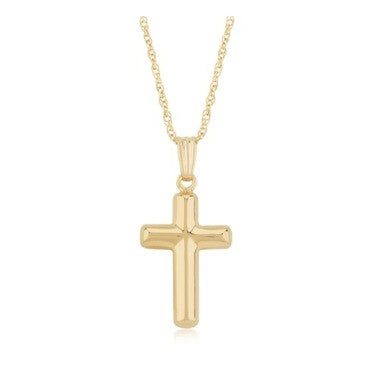 Yellow Gold Cross pendant with Chain