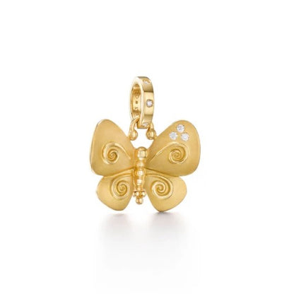 Temple St. Clair Golden Butterfly Pendant