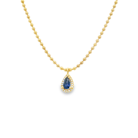 Sapphire & Diamond Pendant