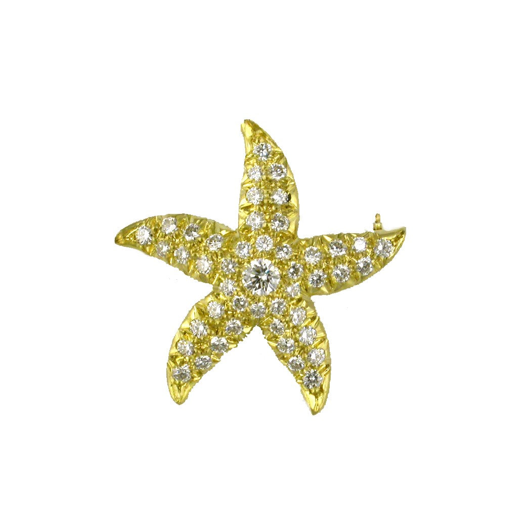 Suna Diamond Starfish Pin