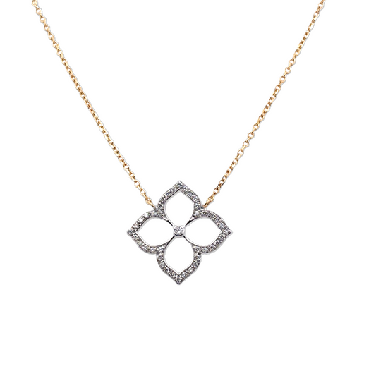 Gumuchian Lotus Diamond Pendant