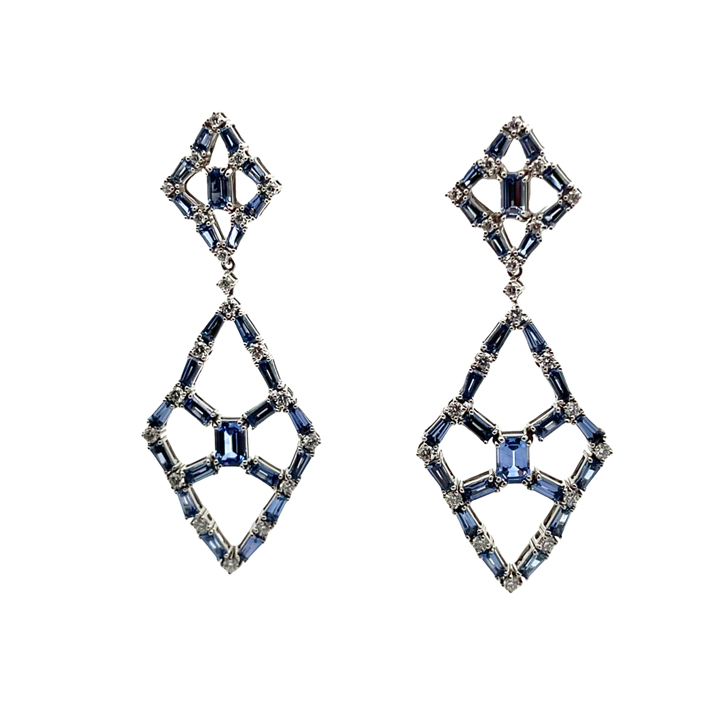 Robert Procop Queen of Diamond Sapphire Earrings