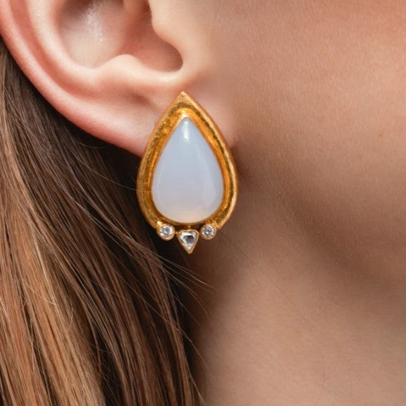 Gurhan Muse Gold Chalcedony Earrings