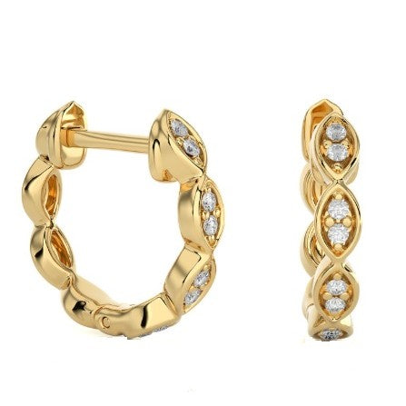 Diamond Hoop Earrings