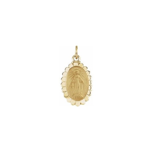 Yellow Gold Miraculous Medal