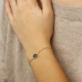 Yellow Gold Opal Bracelet