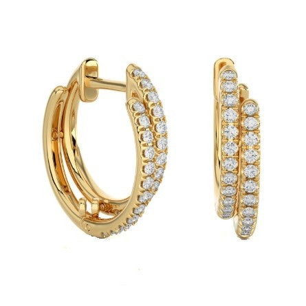 Diamond Hoop Earrings