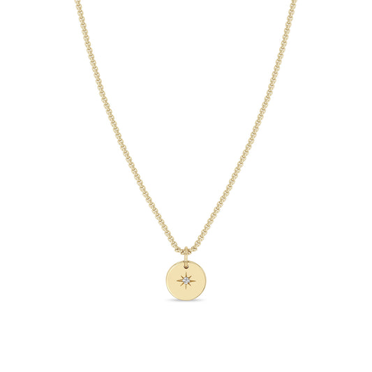 Zoë Chicco Star Disc Diamond Pendant