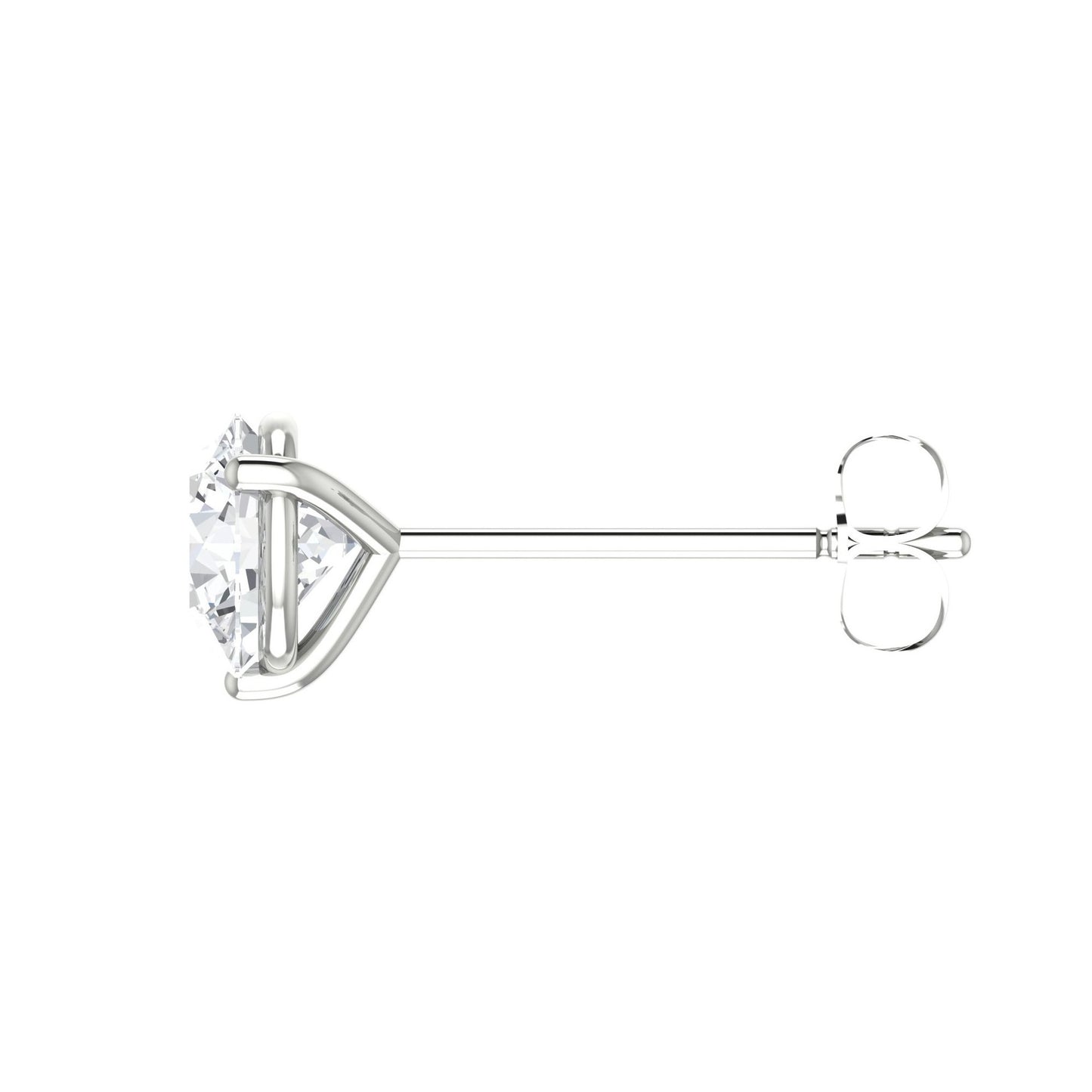Round Diamond Stud Earrings