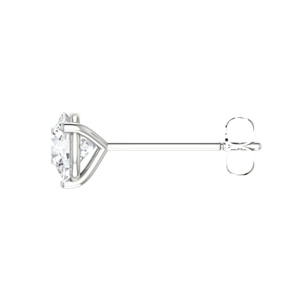 Round Diamond Stud Earrings