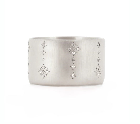 Adel Chefridi Shooting Star Brilliant Cut Diamond Band